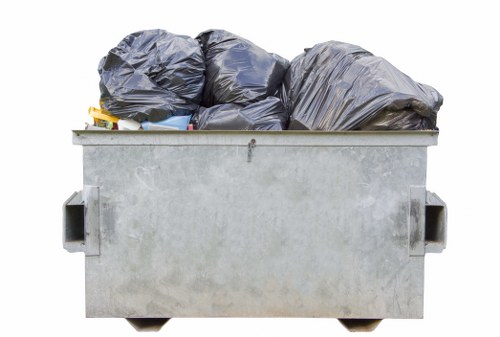Protected Bloomsbury rubbish removal checkout with compliance measures